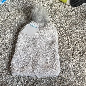 Gray Fuzzy Kids Beanie